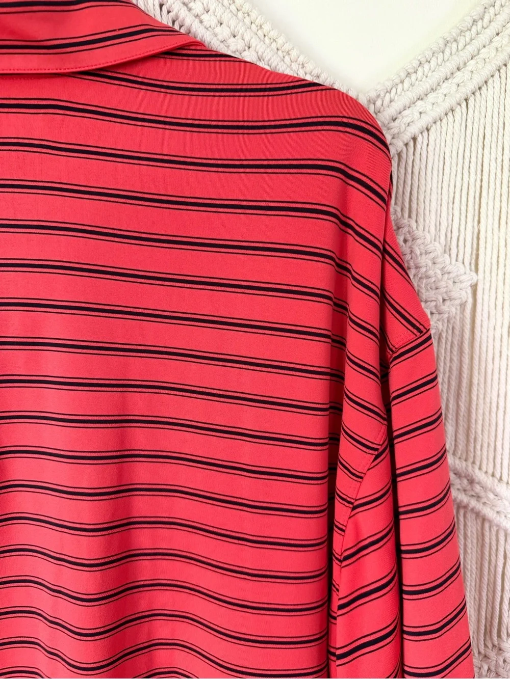 Nike Golf Striped Polo Dry Fit Shirt XL
